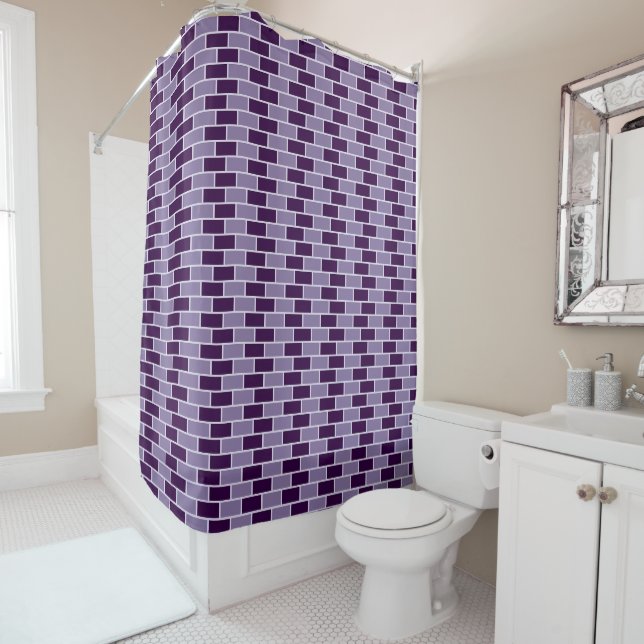 Purple Brick Wall Seamless Pattern (In Situ)