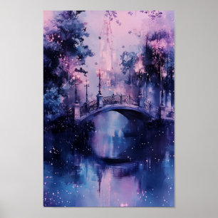 purple bridge poster