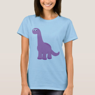 Purple Brontosaurus Dinosaur T-Shirt