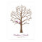 Purple Brown Birds Fingerprint Tree Wedding