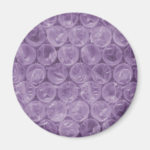 Purple bubble wrap pattern magnet