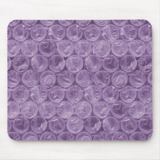 Purple bubble wrap pattern mouse pad (Front)