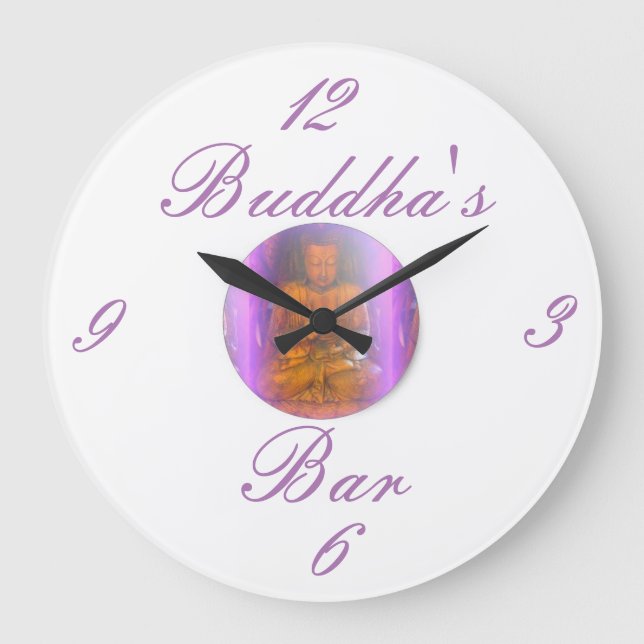 purple buddha's bar clock (Front)