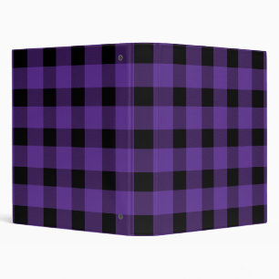 Purple Buffalo Country Lumberjack Plaid Binder