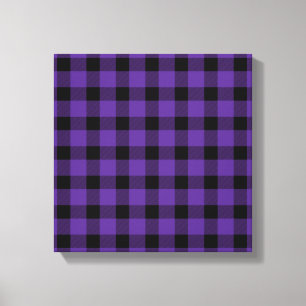 Purple Buffalo Country Lumberjack Plaid Canvas Print