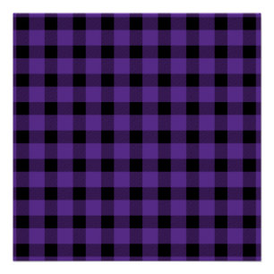 Purple Buffalo Country Lumberjack Plaid Poster