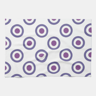 Purple Bulls-eye Kitchen Towel