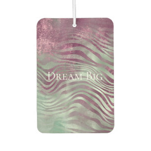 Purple Burgundy Aqua Mint Zebra Air Freshener