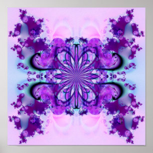 Purple Burst (12 par 12) Affiche d'art