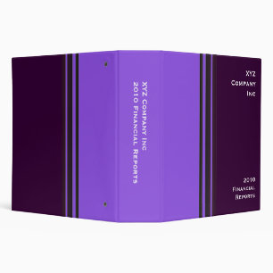 purple business binder