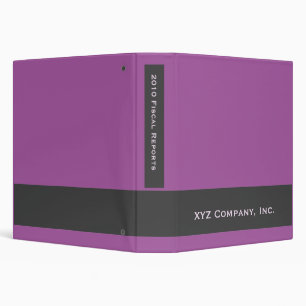 purple business binder