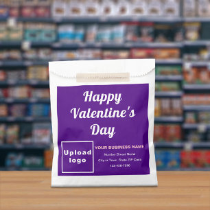 Purple Business Brand; Valentine; Paper Bag