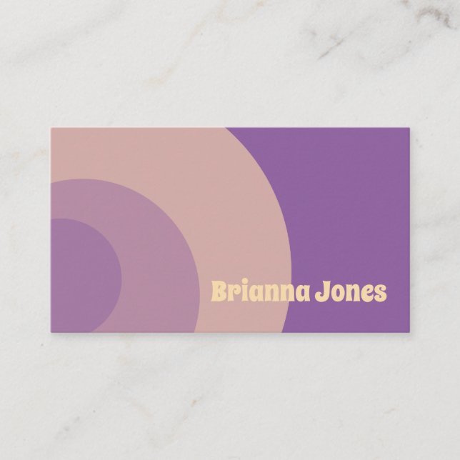 Purple Business Card (Front)