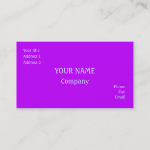 Purple Business Card