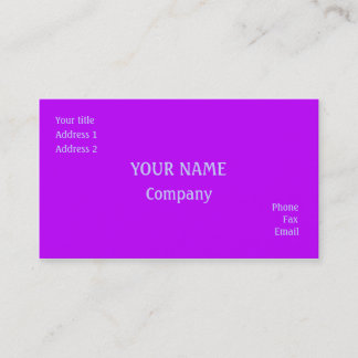 Purple Business Card