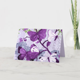 Purple Butterflies Greeting Card