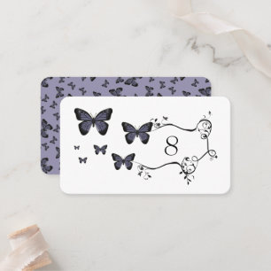 Purple Butterflies Place Card