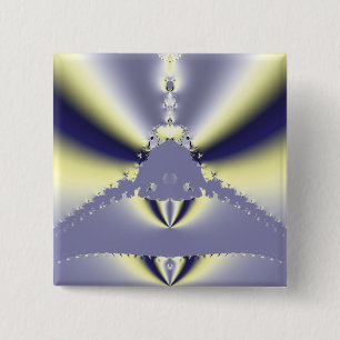 Purple Butterfly 2 Inch Square Button