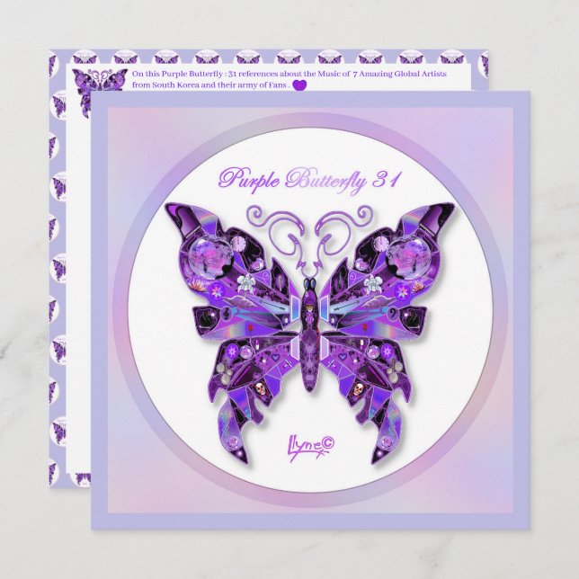 Purple Butterfly 31 (Front/Back)