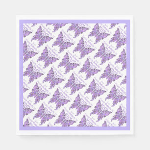 Purple Butterfly 31 Napkins