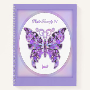 Purple Butterfly 31 Notebook