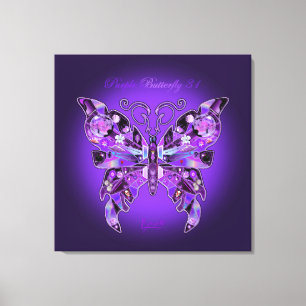 Purple Butterfly 31 Notebook Canvas Print