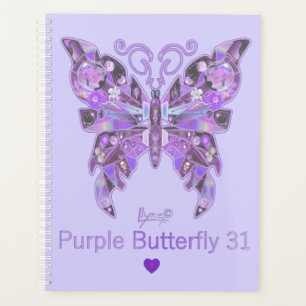 Purple Butterfly 31 Planner