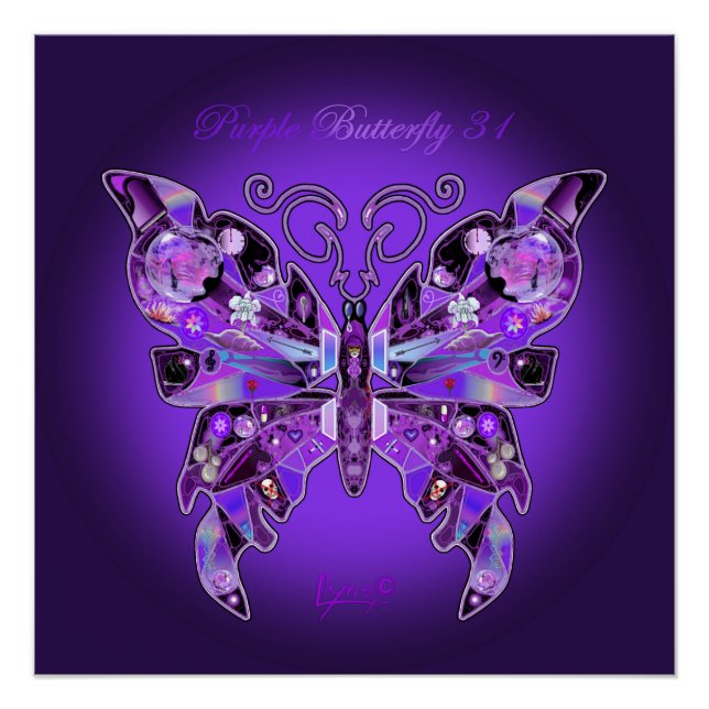 Purple Butterfly 31 Poster (Front)