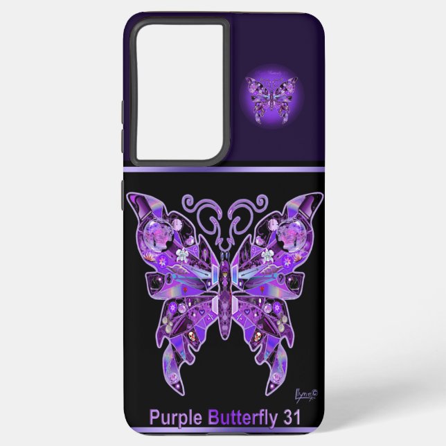 Purple Butterfly 31  Samsung Galaxy S21 Ultra Case (Back)