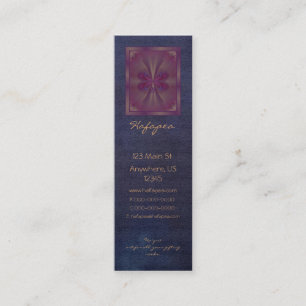 Purple Butterfly Abstract Art Mini Business Card