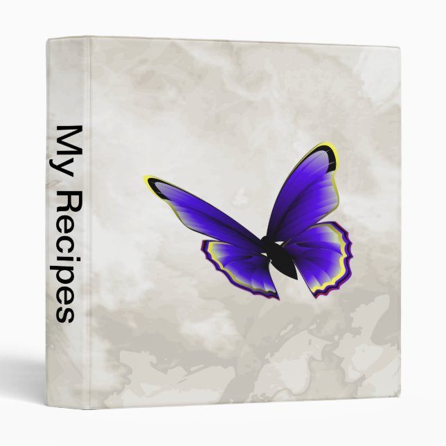 Purple Butterfly Binder (Front/Spine)