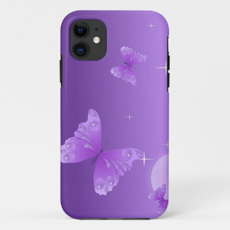 Purple Butterfly Christmas Gift iPhone 11 Case