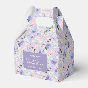 Purple Butterfly Favour Box