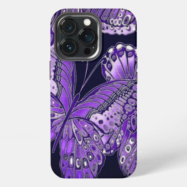 Purple Butterfly   iPhone Case (Back)