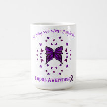 Purple Butterfly Lupus Awareness Purple Ribbon May
