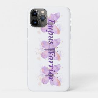 Purple Butterfly Lupus Warrior iPhone 11 Pro Case