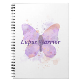 Purple Butterfly Lupus Warrior Notebook