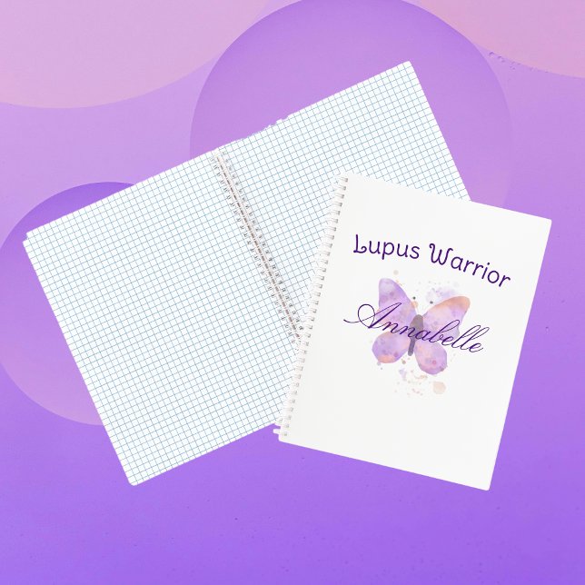 Purple Butterfly Lupus Warrior   Notebook (Creator Uploaded)