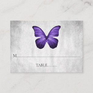 Purple Butterfly Wedding Place Cards