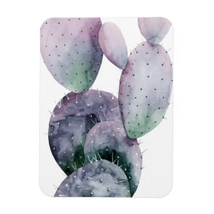 Purple Cactus Magnet