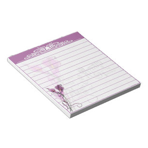 Purple calla lilies notepad