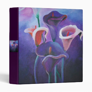 Purple Callas Lilac And Purple Art Binder