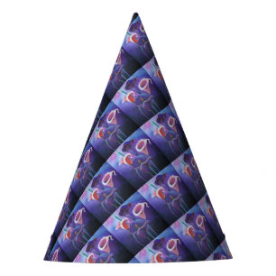 Purple Callas Lilac And Purple Art Party Hat