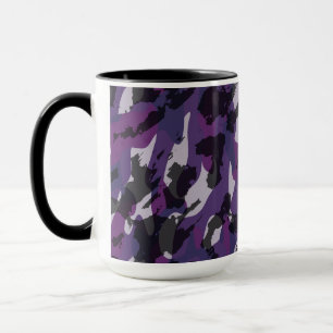 Purple Camo Abstract Mug