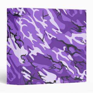Purple Camo Binder