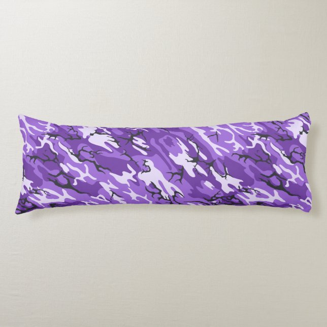 Purple Camo Body Pillow (Front)
