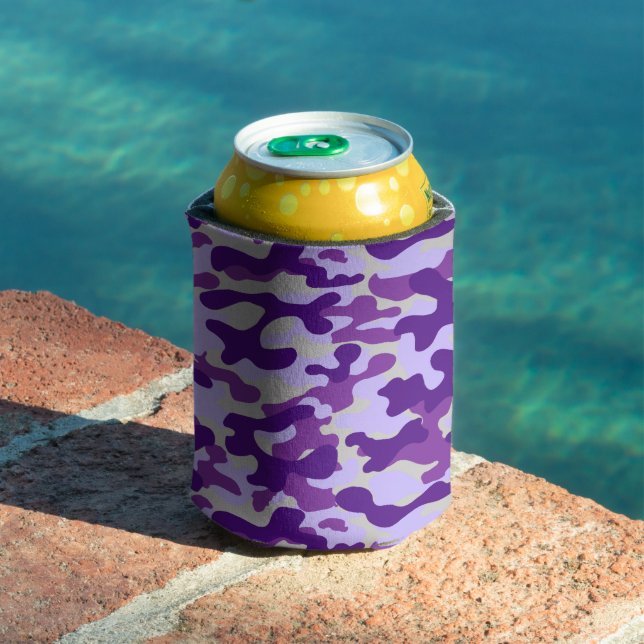Purple Camo Can Cooler (In Situ Pool)