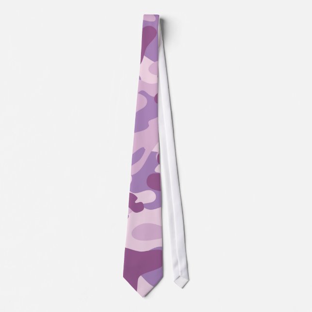 Purple Camo Design Tie (Front)