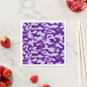 Purple Camo  Napkin