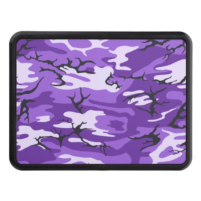 Purple Camo Trailer Hitch Cover (Front)